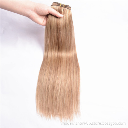 Brazilian Cuticles Aligned Virgin Human hair Straight Bundles Weave Piano color Human Hair Bundles